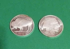 Lot Of Two Indian Head/Buffalo 1 Ounce Pure Silver Rounds