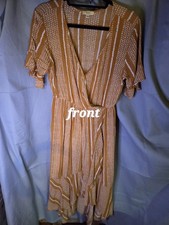 Women's Kori America sz Med Boho Hi-Low Maxi Dress. Western, Flirty, Peasant