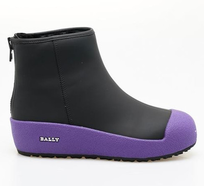 BALLY GUARD ANKLE BOOTS - BLACK/VIOLET  / NEU 720,-CHF