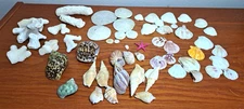 Bag of 57 Shells Natural Cauliflower Coral Sand Dollars Clamshell Aquarium Craft