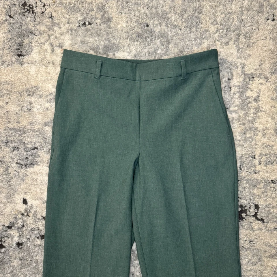 Ann Taylor брюки женщин 6P миниатюрный зеленый стороны молнии платье брюки прямые штанины новый с Ярлыками - Изображение 2 из 4