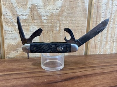 Vintage Boy Scout Pocket Folding Knife BSA 4 Bladed Ulster Utility Knife USA