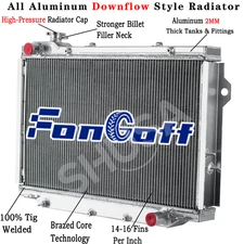 4 Row Aluminum Radiator fit 1993-97 Toyota Land Cruiser 1996-97 Lexus LX450 4.5L