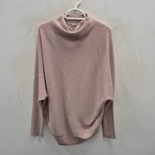 Allsaints Ridley Cashmere Wool Blend Ribbed Pink Jumper Size Medium ASO Meghan