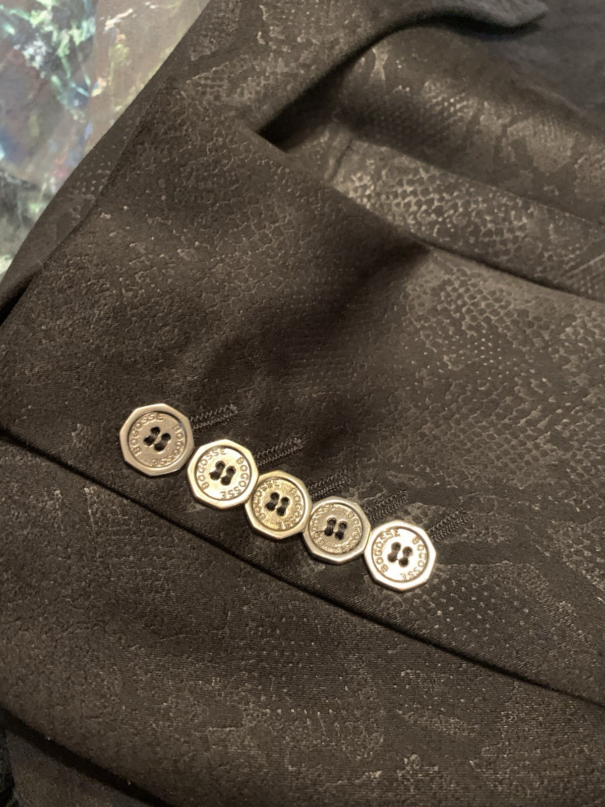 Bogosse Python Blazer Two Button Paisley Snake Pr… - image 12