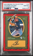 2024 TOPPS BROOKLYN COLL AUTOS RED #JC JACKSON CHOURIO 1/5 PSA 10
