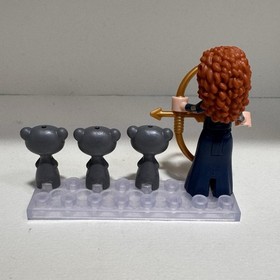 LEGO Disney Princess Merida Minifigure w/ Gold Bow & 3 Bear Cubs; Set 41051