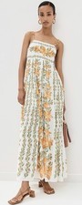 FARM Rio Tropical Lightness Cotton Sundress Floral Print Size Small S