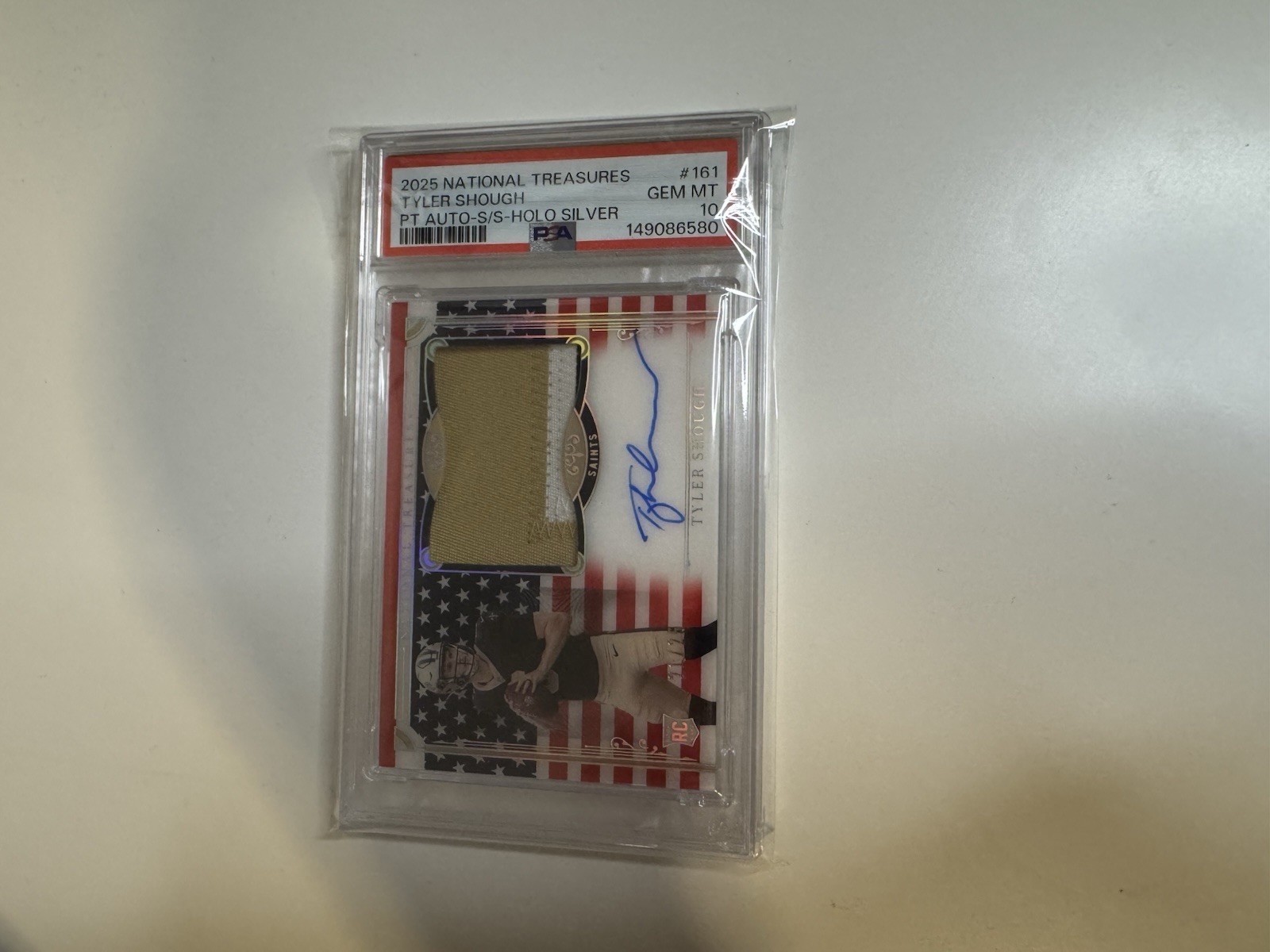 Tyler Shough Panini National Treasures #161 Stars & Stripes