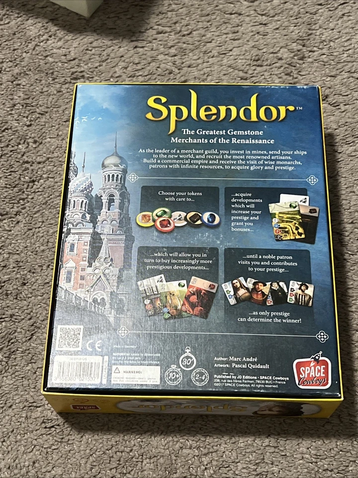 Splendor by Marc Andre Strategy Board Game Complete Set - Image 2 of 4