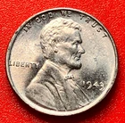 1943-P Lincoln Wheat Cent Penny GEM BU From an Original Bank Roll