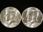 1982-P and D Kennedy Half Dollars (2 coins) AU+. Free Shipping!