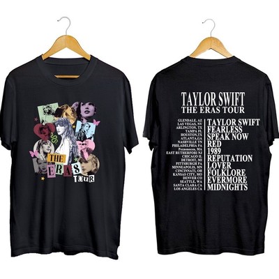 New! Taylor The Eras Tour Monochrome  T-Shirt S-5XL LT362