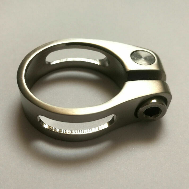 31.8 / 34.9mm Titanium Seatpost Clamp Seat tube Holder Clip for Bicycle