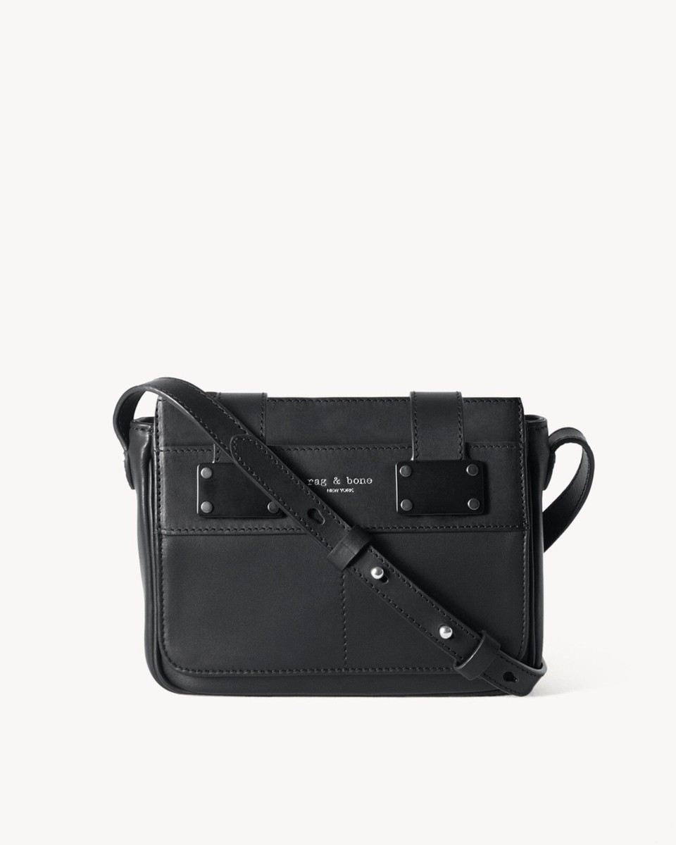 Rage & Bone Mini Pilot Leather Backpack Purse Rag & Bone Mini Pilot Drawstring Lamb Leather Backpack White  main image 2