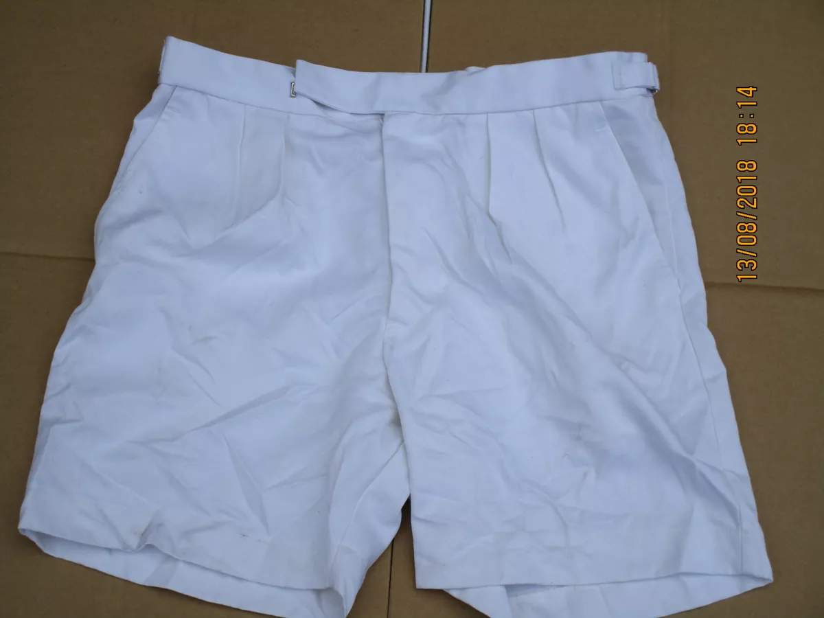 White short pants for best sale men