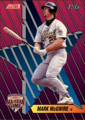 1992 Score Proctor and Gamble #2 Mark McGwire - NM-MT