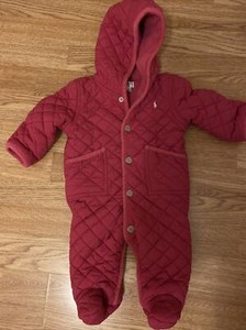 RALPH LAUREN Baby Quilted Snowsuit Pram 