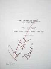 The Venture Brothers Signed TV Script Pat Warburton Cartoon Perfect Cond reprint