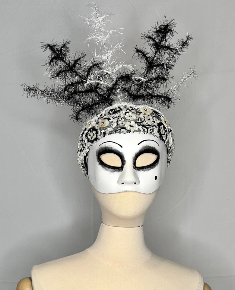 Маска маскарадная ручной работы в стиле Эрте — единственный в своем роде роскошный костюм ремесленника - Изображение 2 из 4