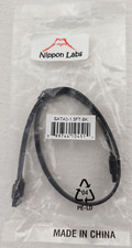 Nippon Labs Sata 3 Cable - 1.5 feet - Black - Female to Female Connector