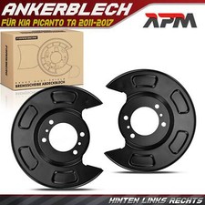 2x Spritzblech Bremsscheibe Hinten Links Rechts für KIA Picanto TA 2011-2017