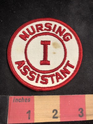 Vtg As-Is Stain I Or Roman Numeral 1 - NURSING ASSISTANT Patch 80N8