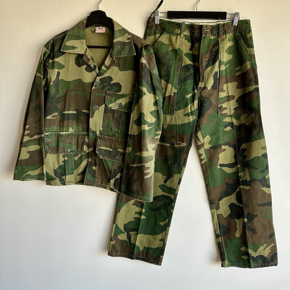 1960-1970s Cuban ERDL Camo Uniform Set Jacket & Pants