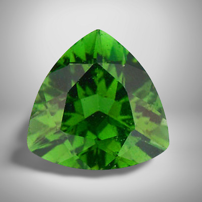 Green Tourmaline Trillion Cut Gemstone 5.6 Cts - 12 mm VVS Precious Jewelry Gem