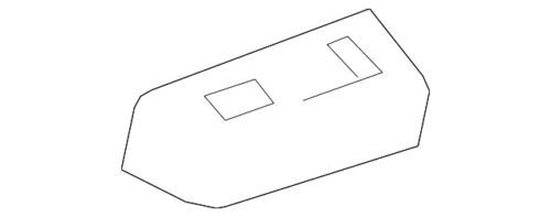 Carcasa del interruptor de ventana eléctrica izquierda para Ford F-Super Duty 2008-2016 (P/N 7C3Z-14525-GA)