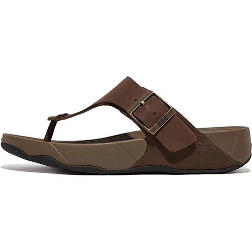 Flip leather shop sandals fitflop