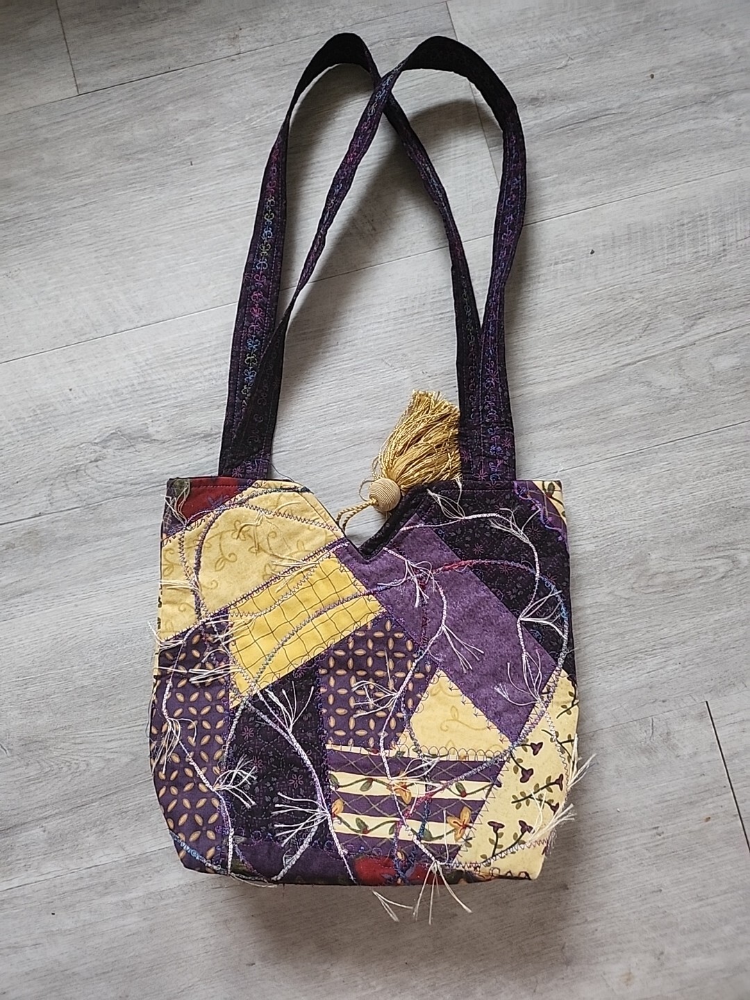 Handmad Bag/Purse Patchwork Embroidered Retro Hip… - image 3