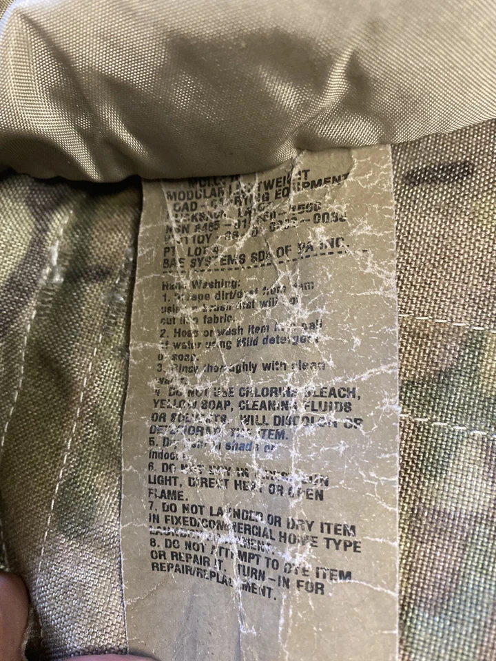 US Army Molle II Modular Lightweight Load Carrying Equipment Rucksack Multicam - Bild 3 von 4