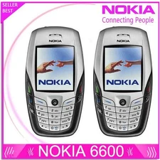 Original White NOKIA 6600 Bluetooth Camera GSM Triband Unlocked Mobile Phone