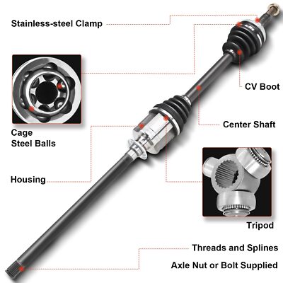 Front Right CV Axle Assembly for Lincoln MKZ 2013-2016 V6 3.7L FWD