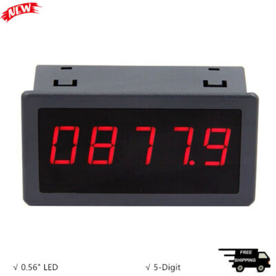 5166FR Frequency Meter 0.56'' 5-Digit Hall Switch Speed Counter 5V 12V 24V Power 