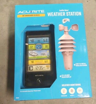AcuRite 01604M Pro Color Digital Weather Station with Wind Speed- New