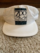 Vintage Miller Park Zoo Snapback Hat Made In The USA Zoogical Society