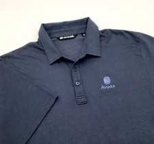 Travis Mathew Mens Short Sleeve Golf Polo Shirt Blue Size XL