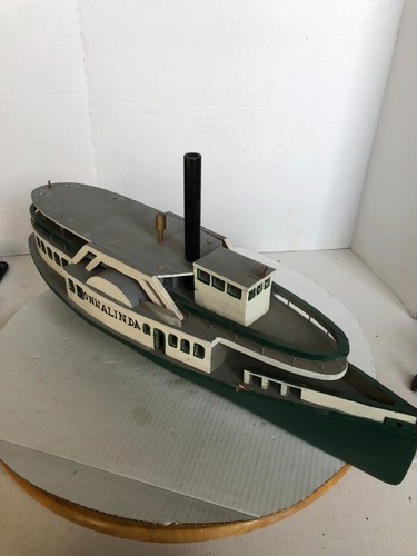 Vintage ONNalinda Wooden Model boat 24" long in great condition - Picture 2 of 19