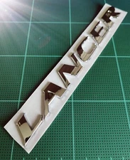 CHROME LANCER EMBLEM FIT MITSUBISHI REAR TRUNK NAMEPLATE BADGE NUMBERS DECAL 