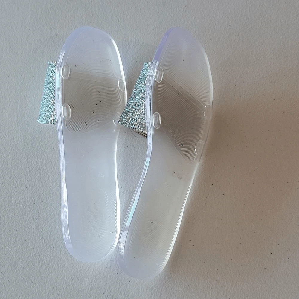 Vince camuto outlet clear slides