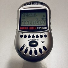 World Series of Poker Texas Hold 'Em Handheld Electronic Poker Game Excalibur