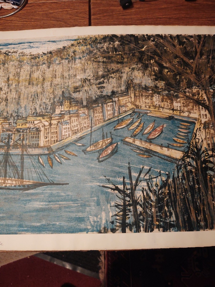 ポルフィリオ アート Lithograph Signed by ARTIST ? PORT IN PORTIFINO | eBay