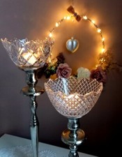 Windlichtaufsatz Glasaufsatz Teelichtaufsatz Fiori für Kerzenleuchter  Leuchter