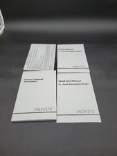 2012 ADVENT OWNERS OPERATORS MANUAL NAVIGATION IN DASH SUPPLEMENTS SET