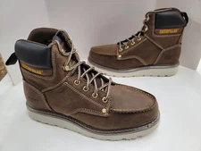NIB CAT CALIBRATE SOFT TOE Work Boots P51074 KHAKI Brown