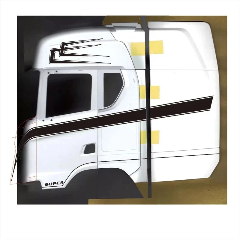 1Pcs Simulation 2in1 Painting Sticker 1/14 For Tamiya RC Truck Scania 770S 56368 - Image 2 of 4