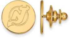 14K Yellow Gold NHL New Jersey Devils Lapel Pin by LogoArt