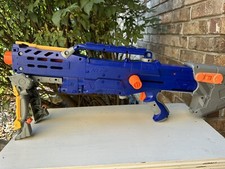 NERF LONGSHOT CS-6 LONGSTRIKE SOFT DART GUN USED N-STRIKE USED.